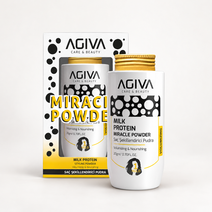 Agiva Milk Protein Miracle Powder on a clean studio background