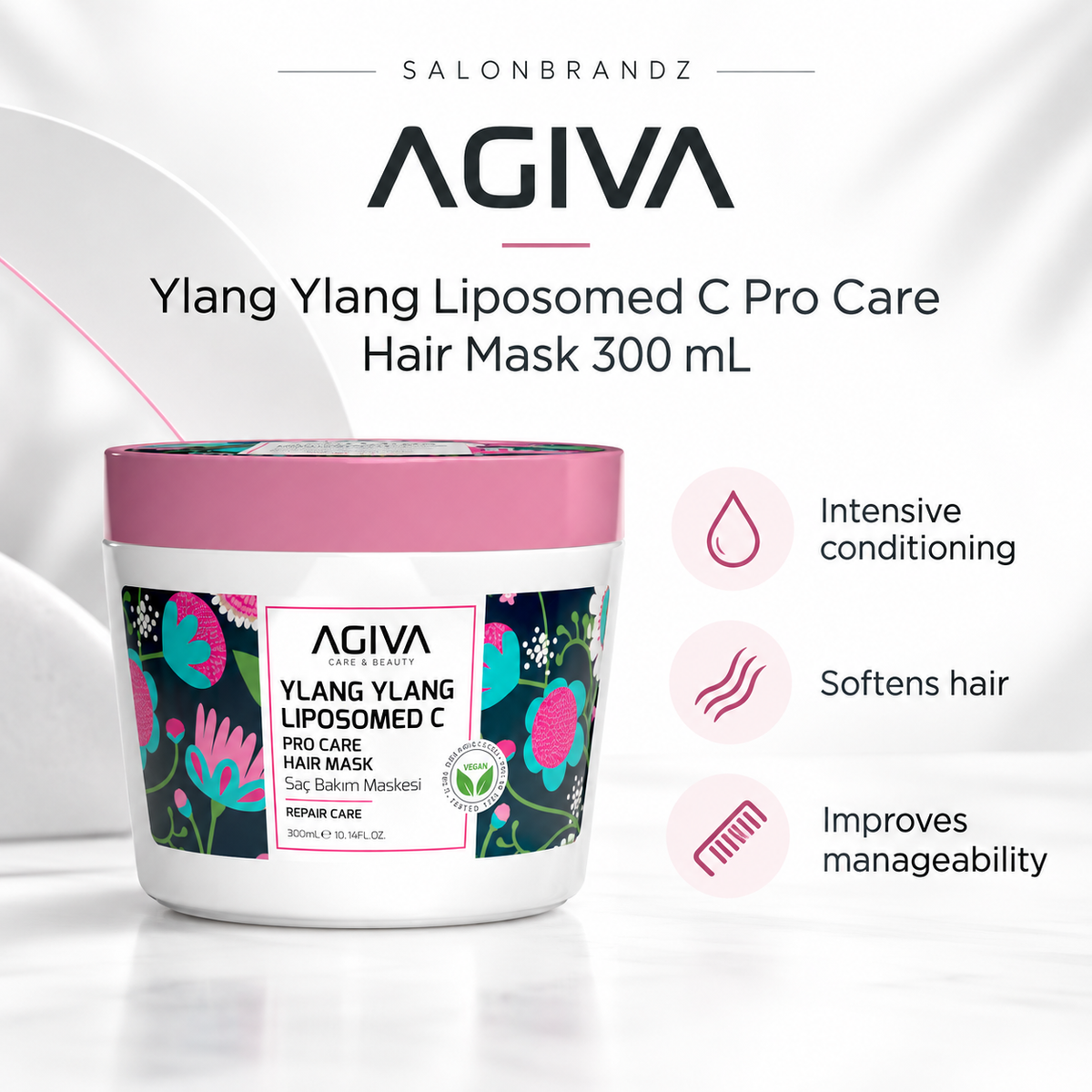 Agiva Ylang Ylang Liposomed C Pro Care Hair Mask 300 mL