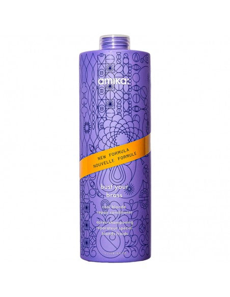 amika - Bust Your Brass - Cool Blonde Repair Conditioner - 1000ml