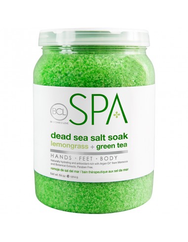 BCLspa - Lemongrass & Green Tea Dead Sea Salt Soak - 1814g