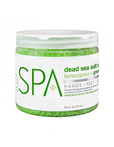 BCLspa - Lemongrass & Green Tea Dead Sea Salt Soak - 454g