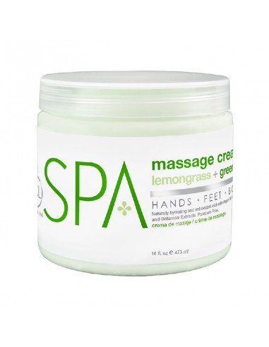 BCLspa - Lemongrass & Green Tea Massage Cream - 473ml