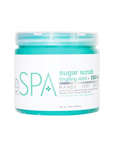 BCLspa - Tingling Mint & CBD Sugar Scrub - 454g