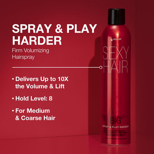 Big SexyHair Spray & Play Harder 335ml styling product benefits
