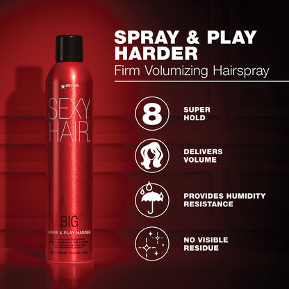 Big SexyHair Spray & Play Harder 335ml product information and features