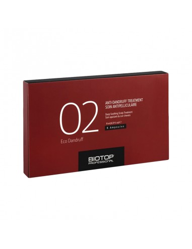 Biotop 02 - Eco Dandruff Treatment Ampoules - 6x11ml