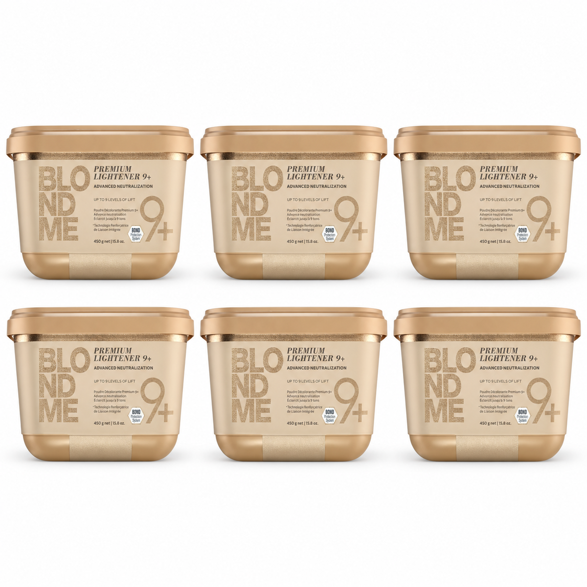 BLONDME Premium Lightener 9+ 6 × 450 g bundle