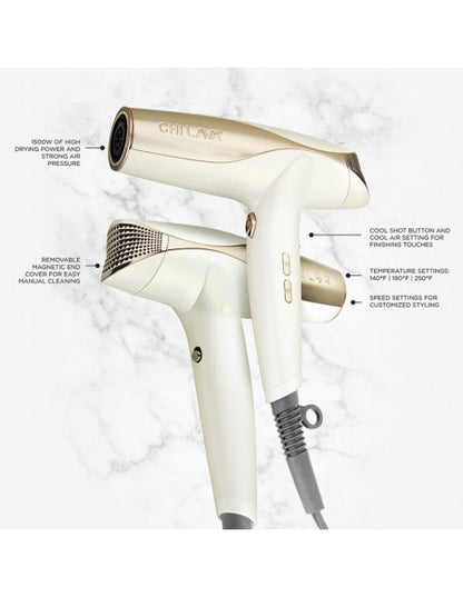 CHI - LAVA Pro Turbo Hair Dryer White