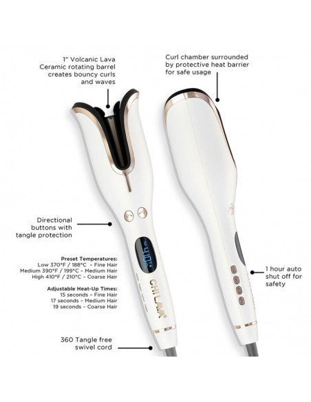 CHI - LAVA Spin N Curl - 1 In White