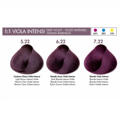 DIKSON COLOR Deep Violet 7.22 Blonde Intense Violet