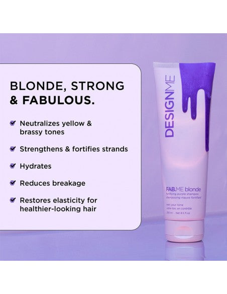 designME - fabME Blonde Fortifying Purple Shampoo - 250ml