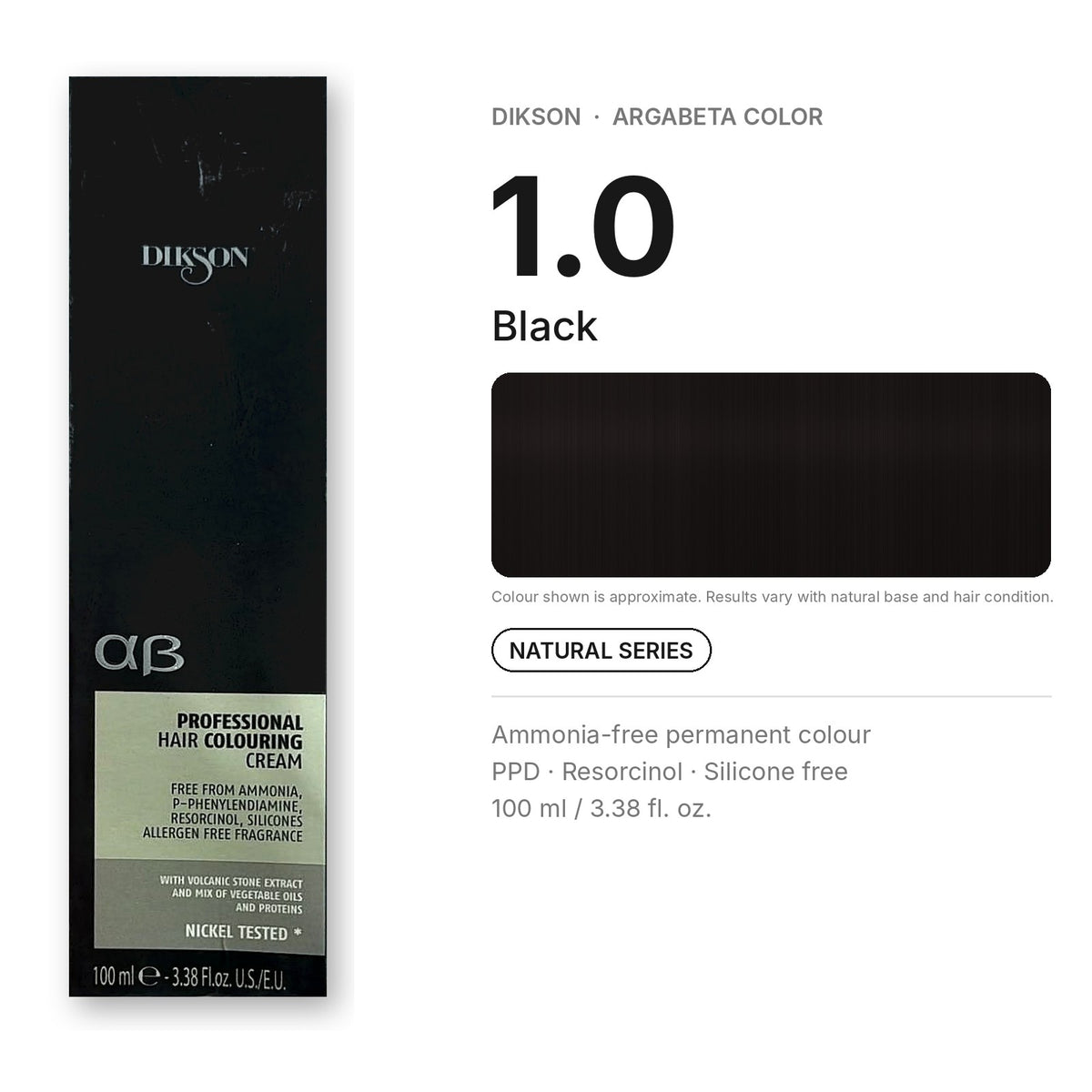 Dikson ArgaBeta Color – Ammonia-Free Professional Hair Colour 100 ml