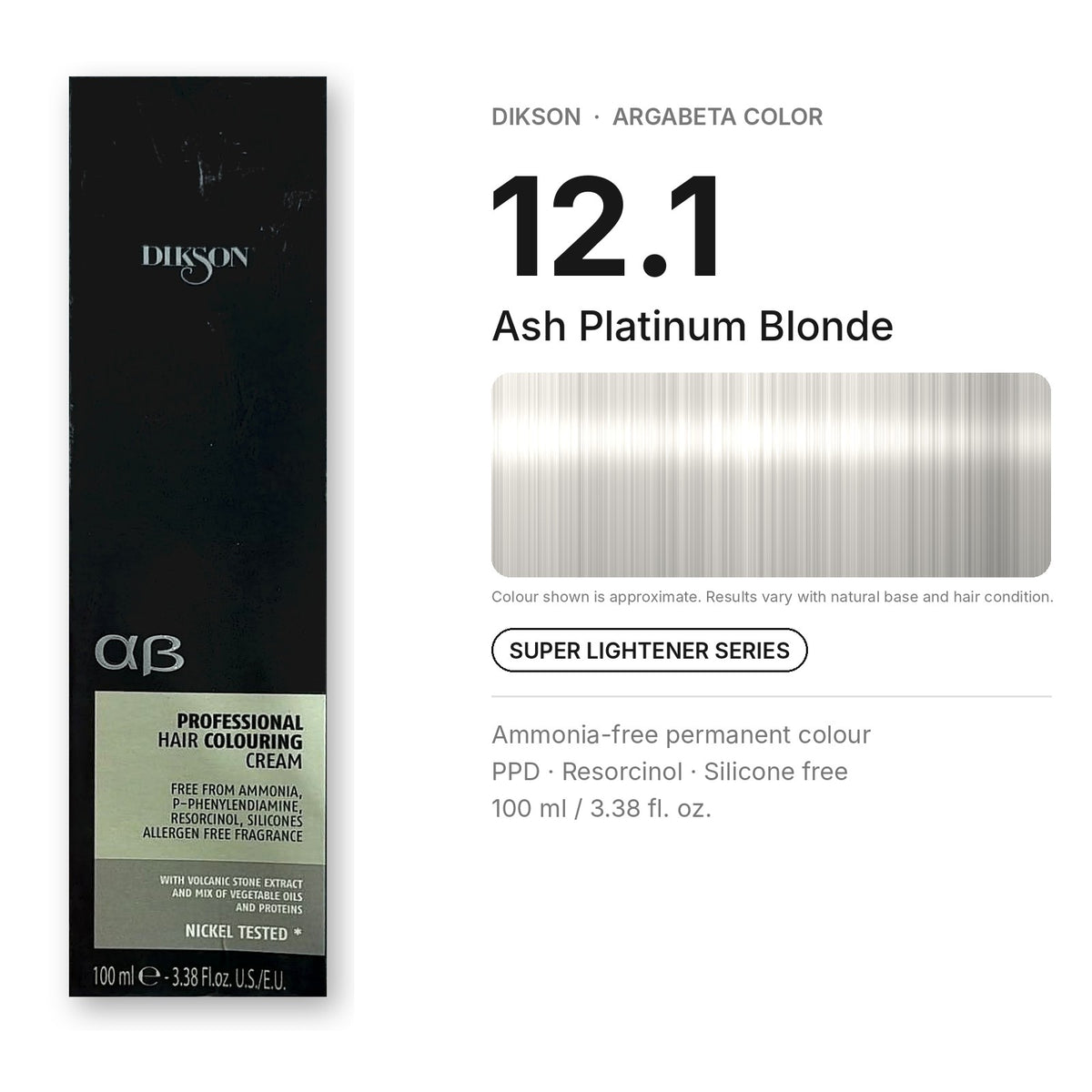 Dikson ArgaBeta Color – Ammonia-Free Professional Hair Colour 100 ml