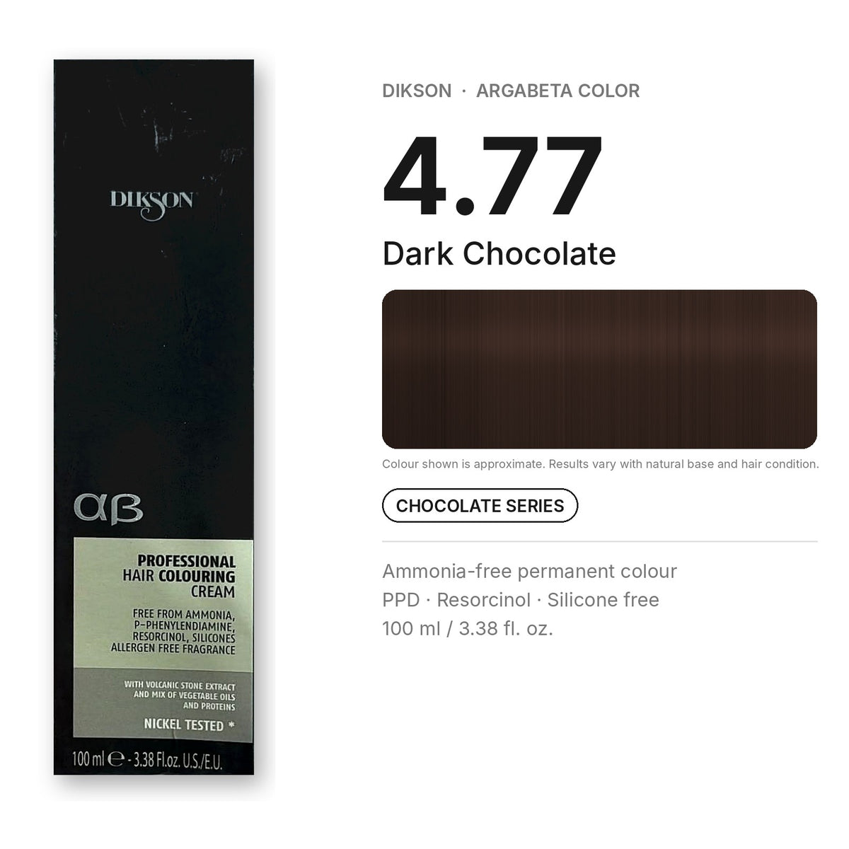 Dikson ArgaBeta Color – Ammonia-Free Professional Hair Colour 100 ml