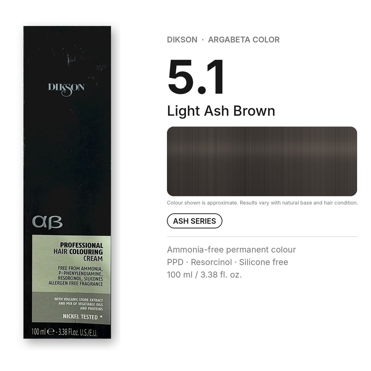 Dikson ArgaBeta Color – Ammonia-Free Professional Hair Colour 100 ml