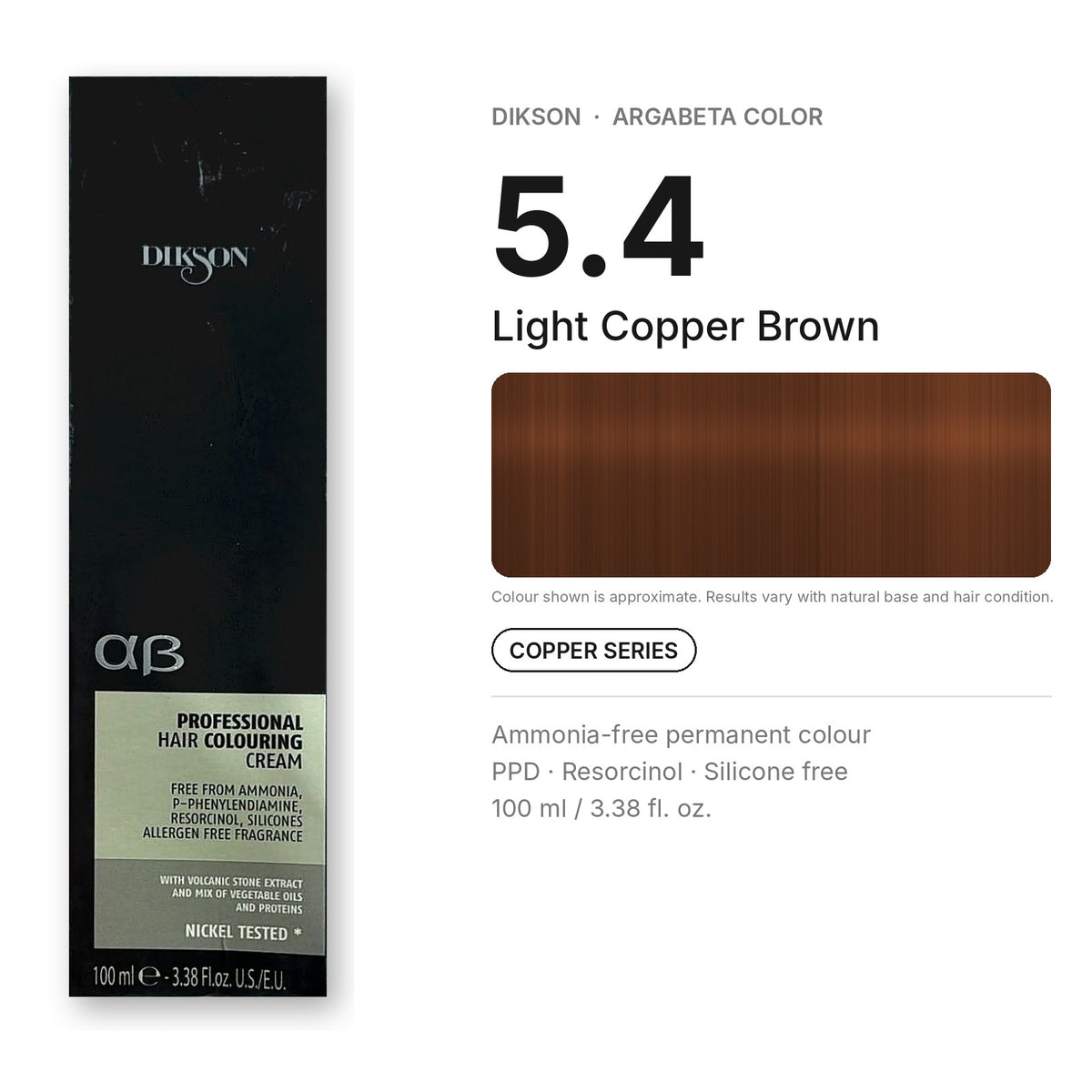 Dikson ArgaBeta Color – Ammonia-Free Professional Hair Colour 100 ml