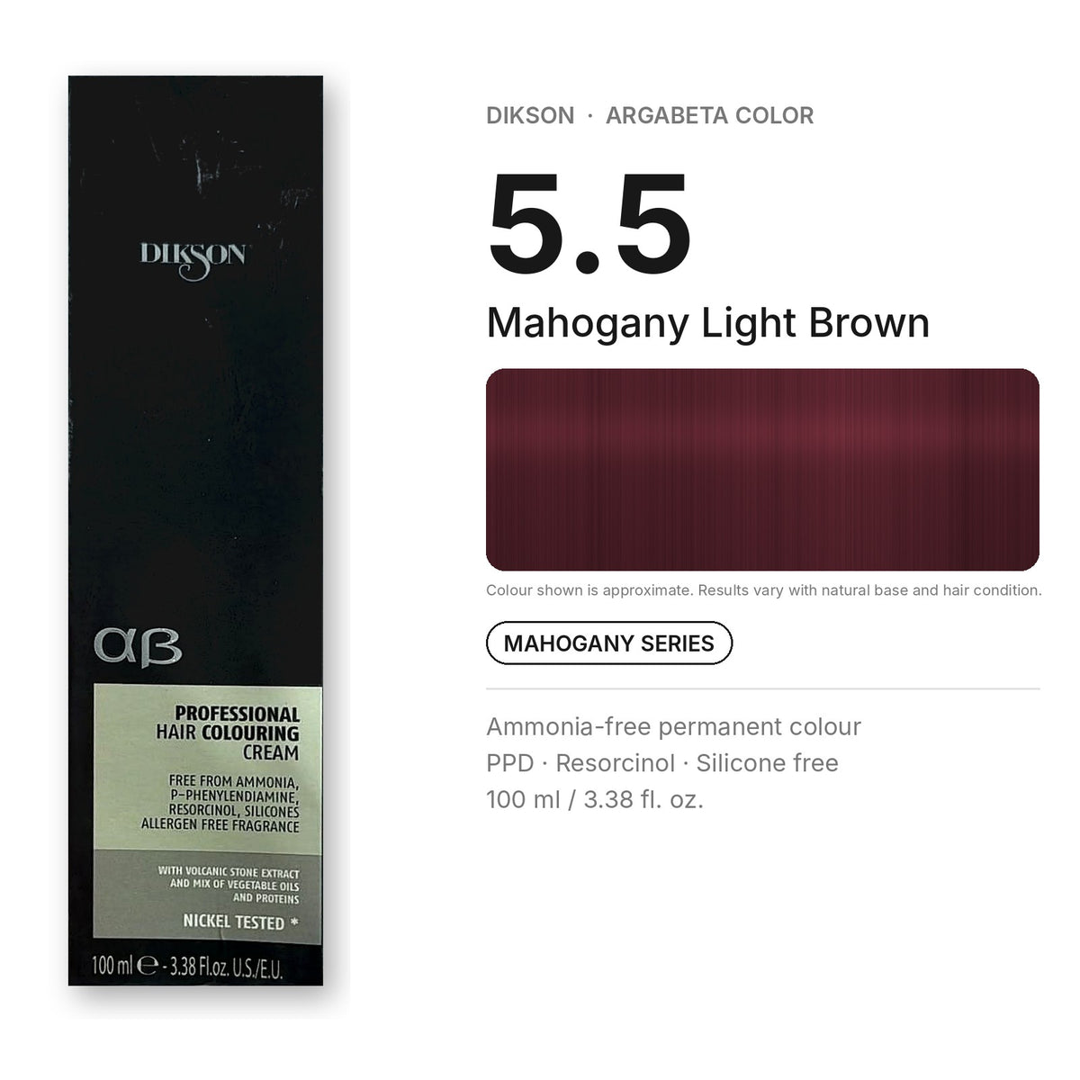 Dikson ArgaBeta Color – Ammonia-Free Professional Hair Colour 100 ml