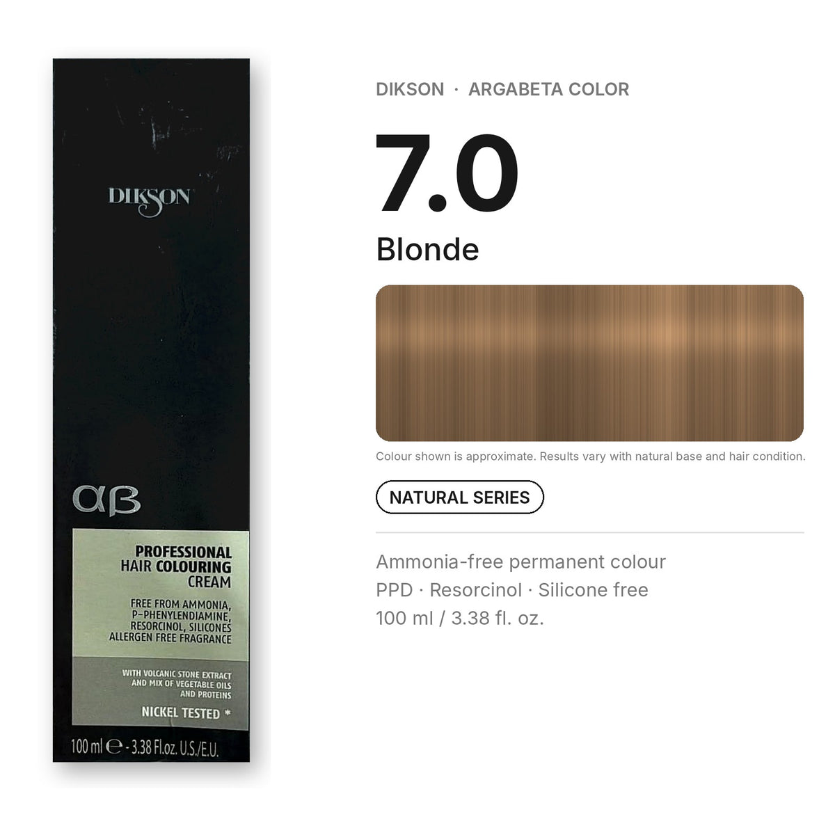 Dikson ArgaBeta Color – Ammonia-Free Professional Hair Colour 100 ml