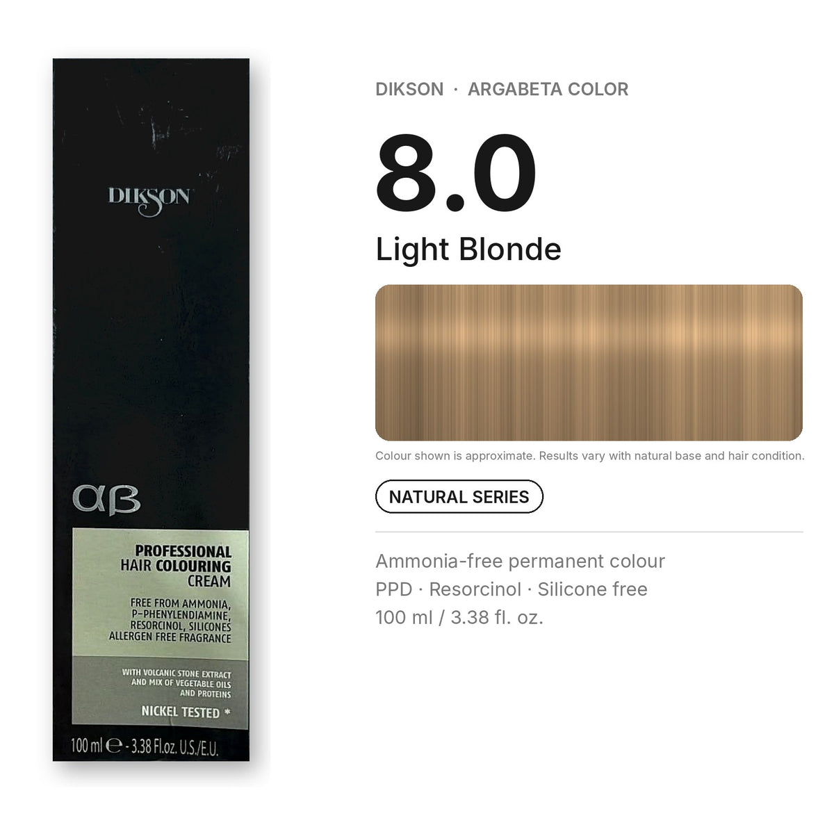 Dikson ArgaBeta Color – Ammonia-Free Professional Hair Colour 100 ml