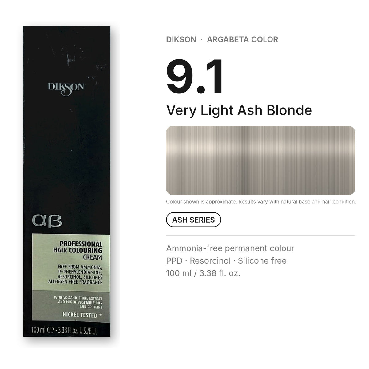 Dikson ArgaBeta Color – Ammonia-Free Professional Hair Colour 100 ml