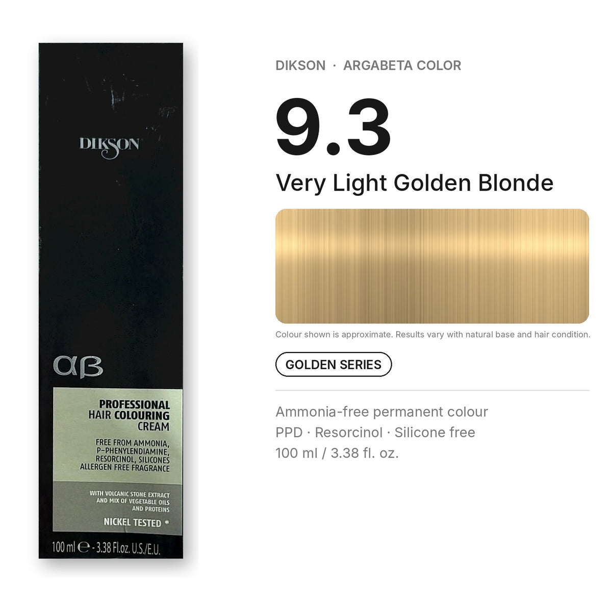 Dikson ArgaBeta Color – Ammonia-Free Professional Hair Colour 100 ml