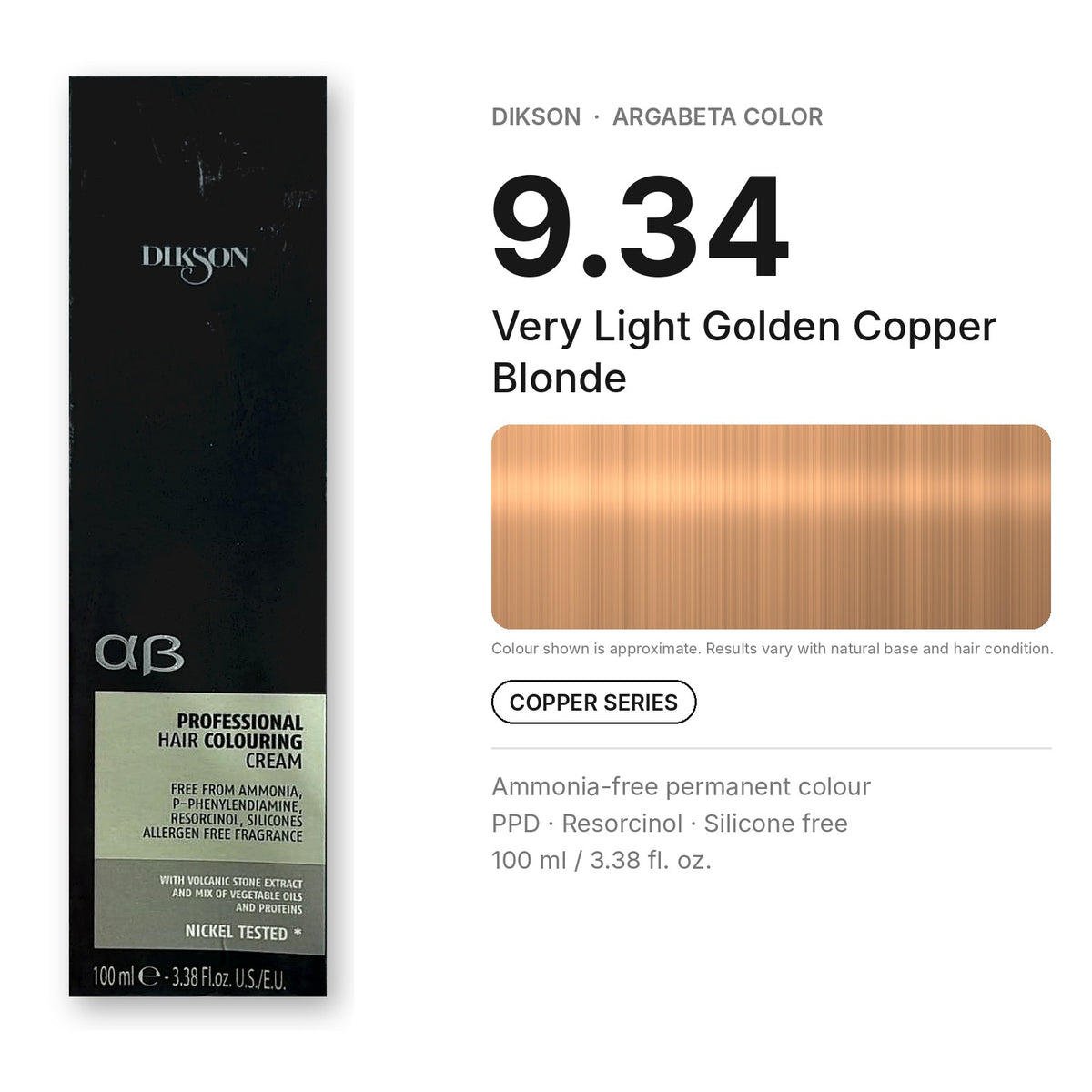 Dikson ArgaBeta Color – Ammonia-Free Professional Hair Colour 100 ml