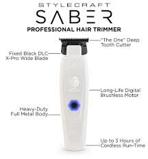 S|C Saber 2.0 Brushless Motor Clipper White