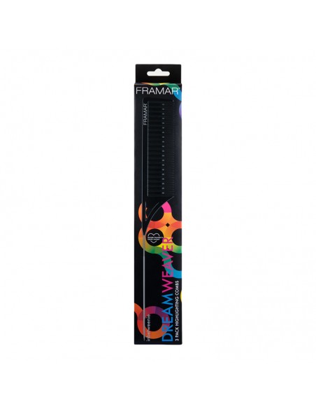Framar - Dreamweaver Highlighting Combs - 3Pk Black