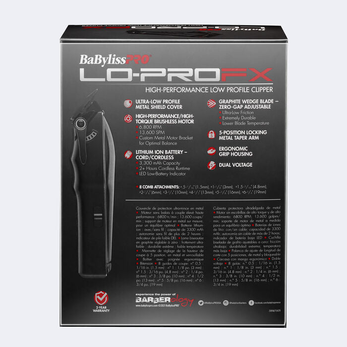 BaBylissPRO LoPROFX High Performance Low Profile Clipper(FX825)
