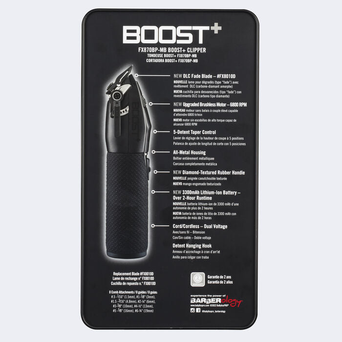 BaBylissPRO BOOST+ Clipper (FX870BP-MB)