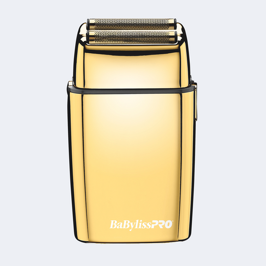 BaBylissPRO FOILFX02 Cord/Cordless Metal Double-Foil Shaver (Gold)(FXFS2G)