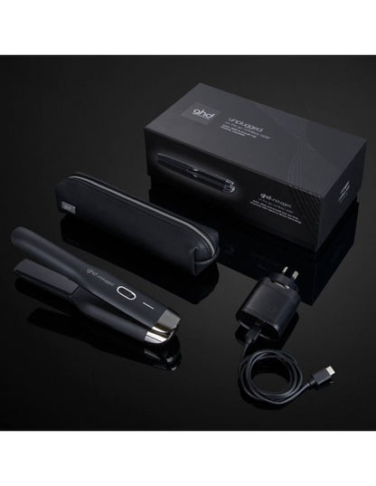 ghd Flat Iron - Unplugged On The Go Cordless Styler - Black