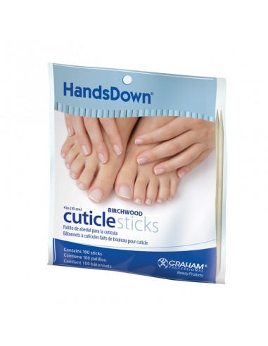 Graham Beauty - HandsDown Birchwood Cuticle Sticks - 4"