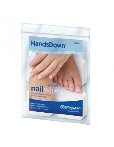 Graham Beauty - HandsDown Nail Wipes Squares - 200pc