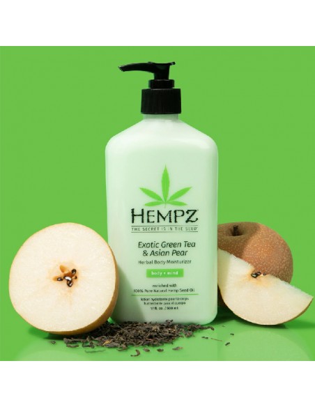 Hempz - Herbal Body Moisturizer - Exotic Green Tea & Asian Pear - 500ml