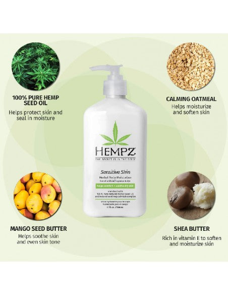 Hempz - Herbal Body Moisturizer - Sensitive Skin - 500ml