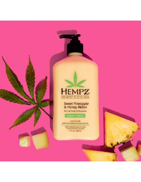 Hempz - Herbal Body Moisturizer - Sweet Pineapple & Honey Melon - 500ml