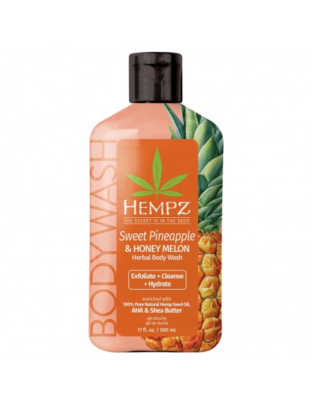 Hempz - Herbal Body Wash - Sweet Pineapple & Honey Melon - 500ml