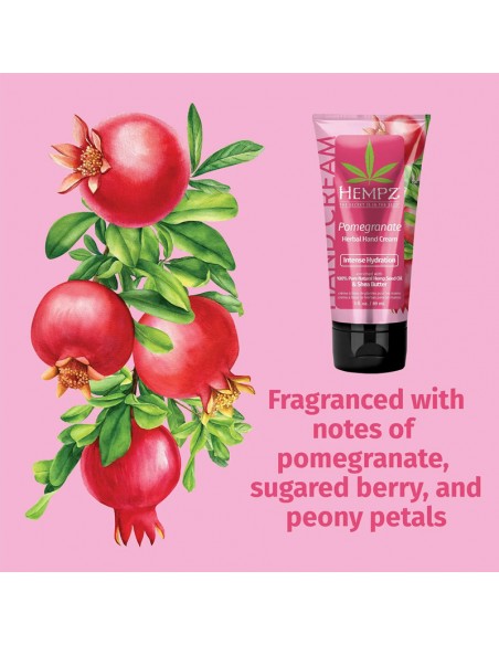 Hempz - Herbal Hand Cream - Pomegranate - 89ml