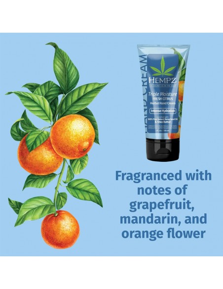 Hempz - Herbal Hand Creme - Triple Moisture Fresh Citrus - 89ml