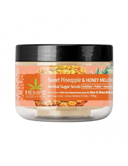 Hempz - Herbal Sugar Scrub - Sweet Pineapple & Honey Melon - 176g