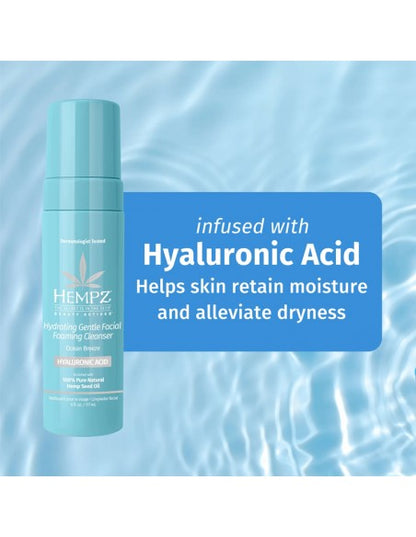 Hempz - Hydrating Gentle Facial Foaming Cleanser - Ocean Breeze - 177ml