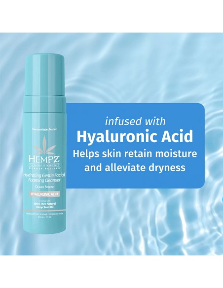 Hempz - Hydrating Gentle Facial Foaming Cleanser - Ocean Breeze - 177ml
