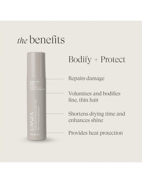LANZA Keratin Healing Oil - Bounce Up Spray - Blow Dry Spray - 180ml