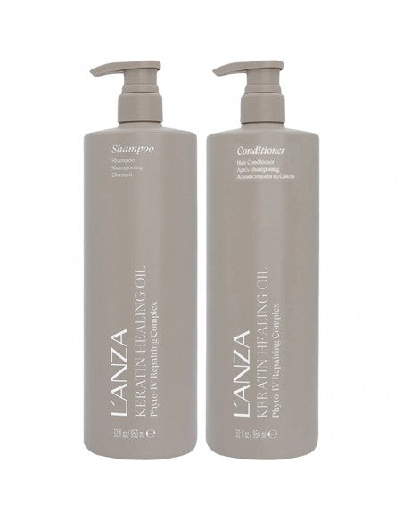 LANZA Keratin Healing Oil - Shampoo & Conditioner Duo - 950ml