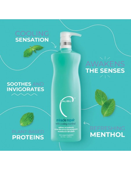 Malibu C - Miracle Repair with Cooling Menthol - 1000ml