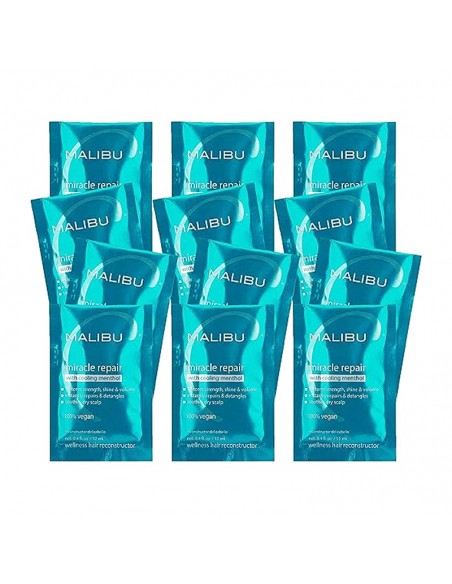 Malibu C - Miracle Repair with Cooling Menthol Packets 12Pk