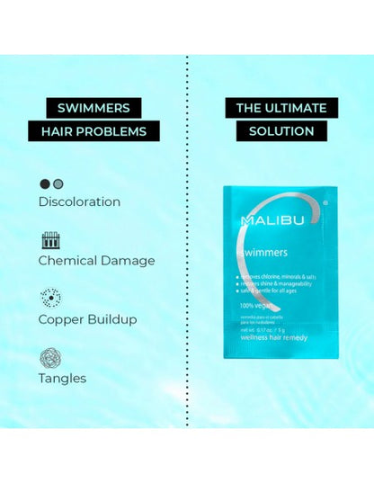 Malibu C - Swimmers Wellness Remedy Packets 12Pk