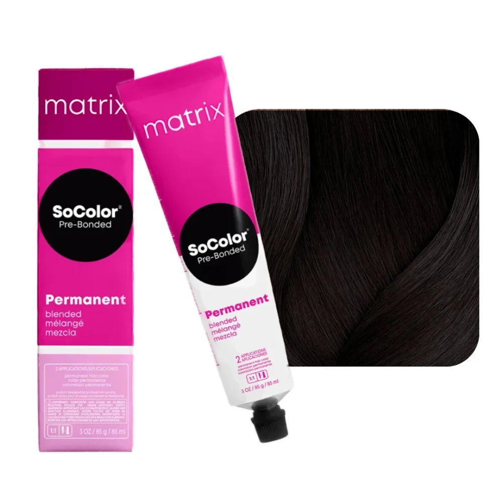Matrix SoColor - 3AA - Triple Blends - Darkest Brown Ash - 89ml – selected shade