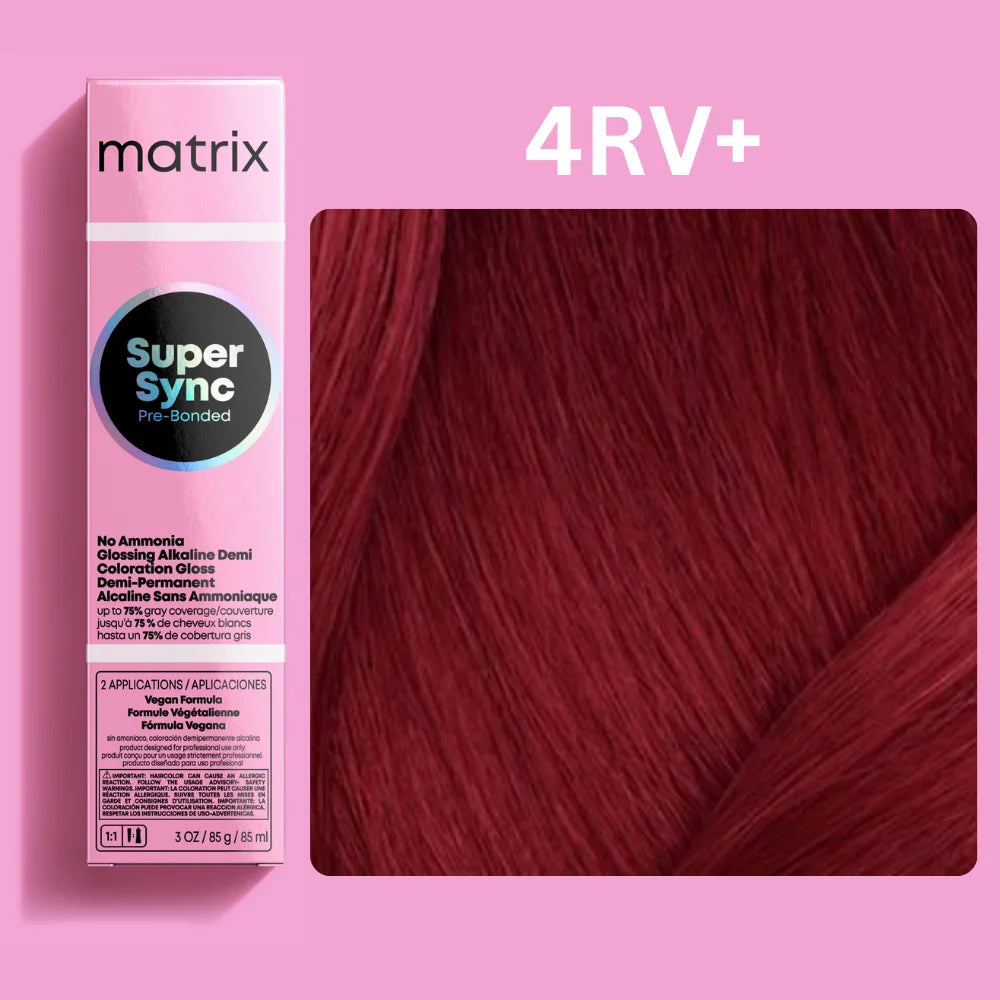 Super Sync - 4RV+/4.62 - Red Violet + - Dark Brown - 85ml – selected shade
